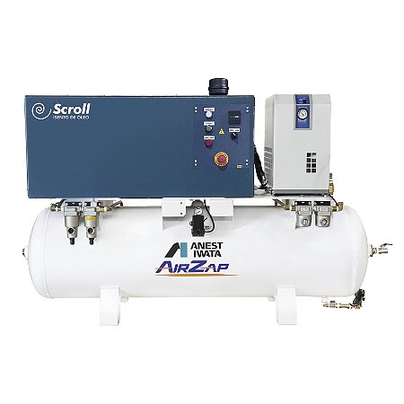 Compressor de Ar Medicinal Isento de Óleo Scroll Com Secador e Filtros 3HP - AirZap