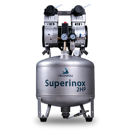 Compressor Odontológico Super Inox 2hp 40 litros 220V - Cristófoli