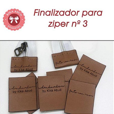 Finalizador para Zíper nº 3 - CARAMELO