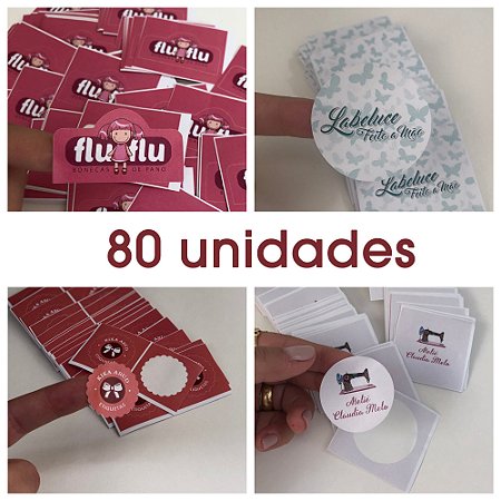 Adesivos de Papel - 80 unidades