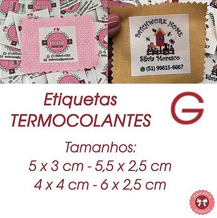 Etiquetas TERMOCOLANTES - tamanho G