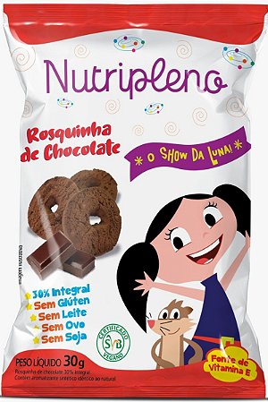 Biscoito Show da Luna | Rosquinha Integral de Chocolate (30g)