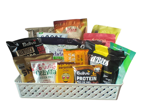 Box VEGANO | Kit de Snacks livres de Ingredientes de Origem Animal