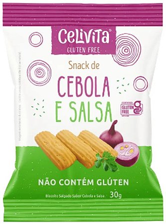 Biscoito Salgado de Cebola e Salsa | sem glúten e sem leite (30g)