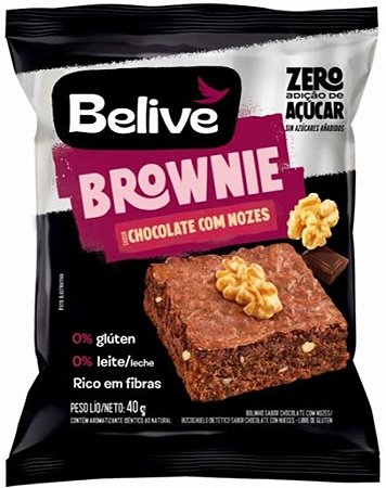 Brownie Chocolate com Nozes | Zero açúcar (40g)