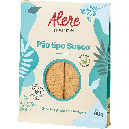 Pão tipo Sueco com Biomassa de Banana Verde | Vegano (80g)