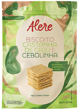 Biscoito Castanha de Caju com Cebolinha "Cajulinha" | sem glúten e vegano '70g