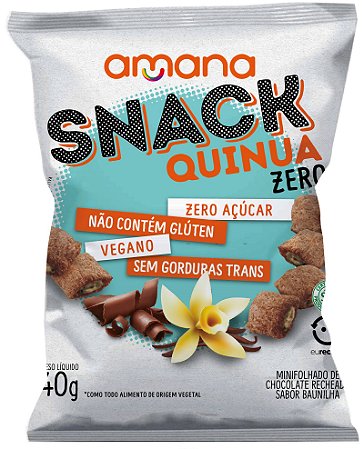 Snack de Quinua com Recheio de Baunilha | Zero Açúcar (40g)
