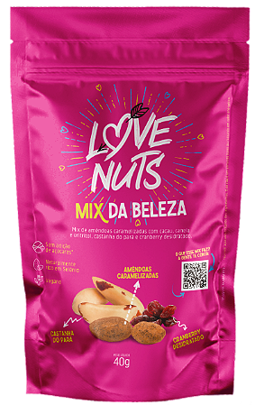 Love Nuts Mix da Beleza | Vegano e zero Açúcar (40g)