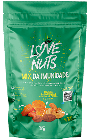Love Nuts Mix da Imunidade| Vegano e zero Açúcar (40g)