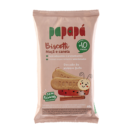 Biscoito Infantil Biscotti Maçã e Canela (60g)