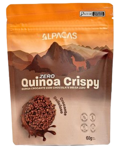 Biscoito Quinoa Crispy cobertos com Chocolate Belga | sem glúten e zero açúcar '60g