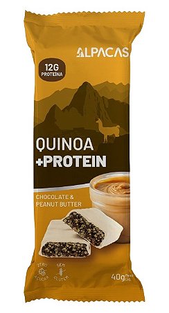 Biscoito de Quinoa Chocolate Branco e Pasta de Amendoim com 12g de Proteína | zero açúcar (40g)