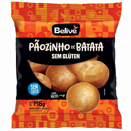 Pãozinho de Batata Belive | sem glúten e sem leite '198g