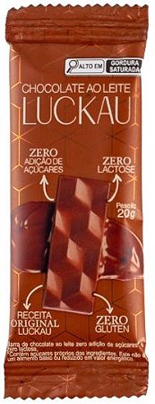 Chocolate ao leite em tablete | sem lactose e zero açúcar (20g)