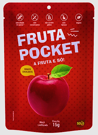 Chips de Maçã liofilizada Fruta Pocket (15g)