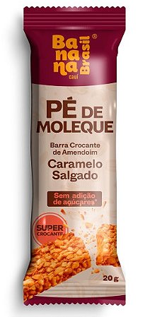 Pé de Moleque | Barra Crocante de Amendoim e Caramelo Salgado | zero açúcar '20g