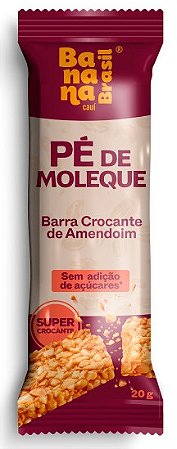 Pé de Moleque | Barra Crocante de Amendoim | zero açúcar '20g