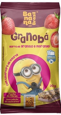 Barra Kids Minions Granola e Morango Granobá | sem adição de açúcar '20g