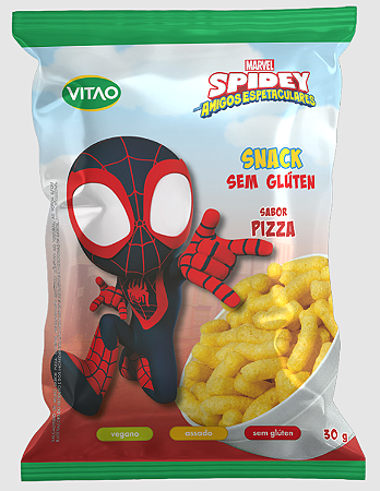 Snacks sabor Pizza linha DISNEY | sem glúten e sem lactose '30g