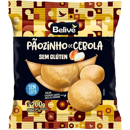 Pãozinho de Cebola Belive | sem glúten e sem leite '200g