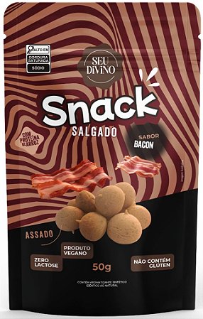 Snacks crocantes sabor Bacon | vegano e sem glúten '50g