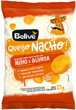 Salgadinho KIDS Queijo Nacho com Milho e Quinoa | sem glúten e sem leite '25g