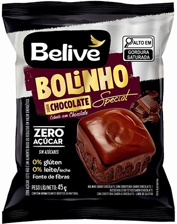Bolinho Special Chocolate coberto com Chocolate | sem leite e zero açúcar '45g