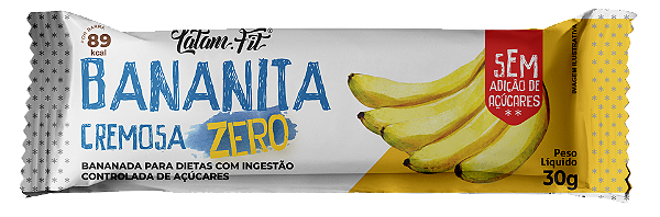Barra de Banana Cremosa "Bananita" | zero adição de açúcar '22g