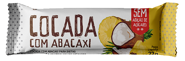 Cocada com Abacaxi | sem lactose e zero adição de açúcar '22g