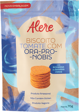 Biscoito Tomate com Ora-Pro-Nóbis | sem glúten e vegano '70g