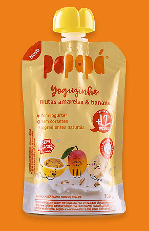 Papinha Yoguzinho Papapá Frutas Amarelas e Banana' 100g