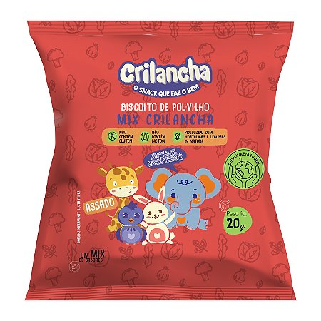 Biscoito de Polvilho Mix Crilancha | sem glúten e sem leite '20g