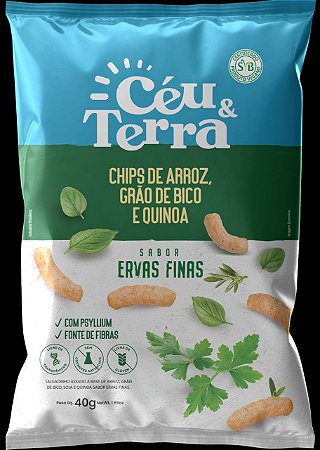 Céu & Terra Chips sabor Ervas Finas '40g