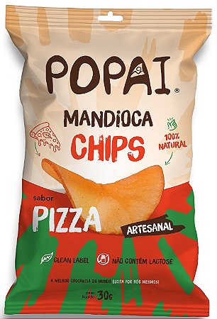 Popai Chips de Mandioca sabor Pizza | Vegano e Assado' 30g