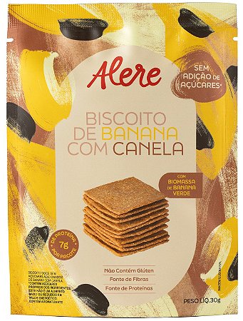 Biscoito de Banana com Canela 7g de Proteína | sem glúten e vegano '30g
