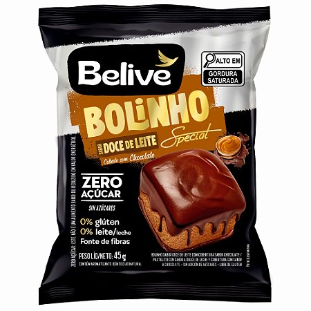 Bolinho Special Doce de Leite coberto com Chocolate | sem leite e zero açúcar '45g