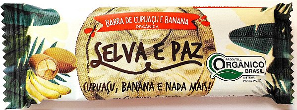 Barra Orgânica de Banana e Nibs de Cupuaçu | Selva e Paz '30g