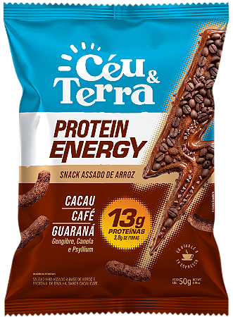 Snacks Proteico Cacau, Café e Guaraná 13g proteína | Céu e Terra '50g