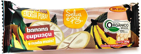 Barra Orgânica de Banana e Cupuaçu | Selva e Paz '30g