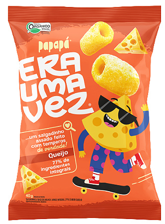 Salgadinho Kids Queijo 'Era Uma Vez' da Papapá '40g