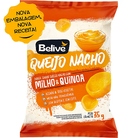 Salgadinho Queijo Nacho com Milho e Quinoa (35g)