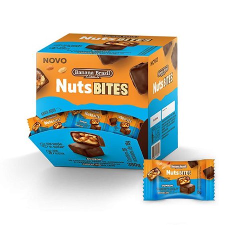 Bombom de Nuts coberto com chocolate ao leite | Nuts Bites (15g)