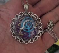 Pingente Alegria Cósmica Coração Metal