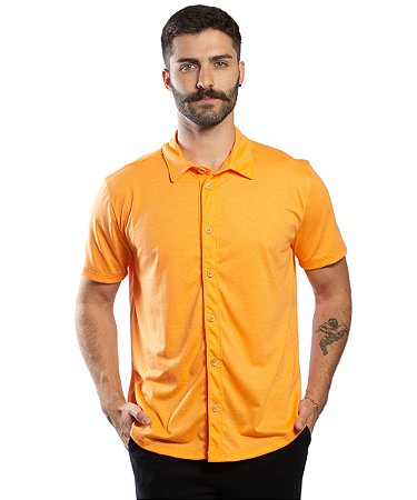 CAMISA MANGA CURTA LARANJA