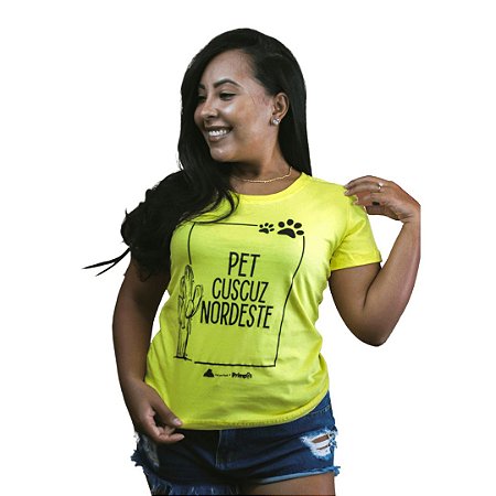 Camisa Feminina Pet Cuscuz Nordeste