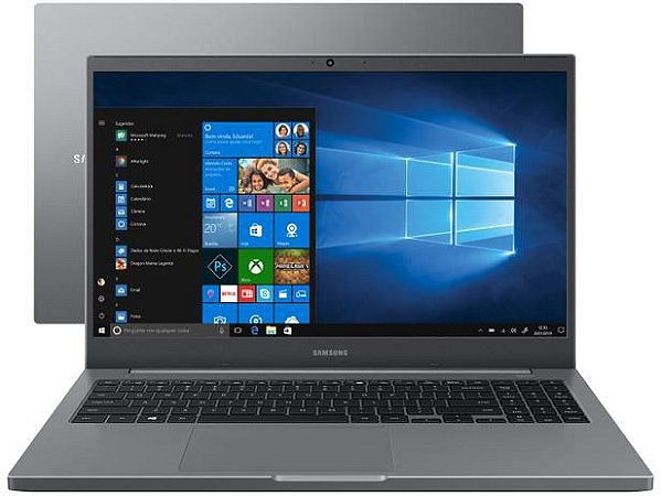 Notebook Samsung Book Intel® Celeron, Windows 11 Home 4GB 500GB 15.6'' Full HD LED Bivolt |Cinza Chumbo