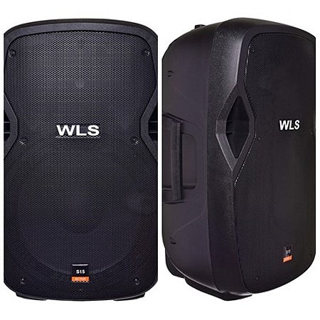 Caixa Acústica WLS S15 Ativa  Bluetooth + Caixa S15 Passiva