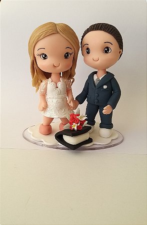 Topo de bolo casamento cível.