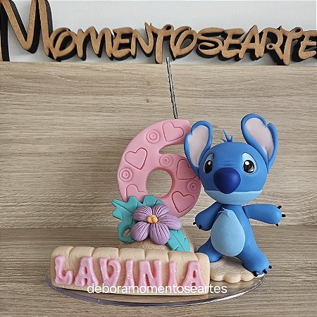 Topo de bolo com vela desenhos infantil